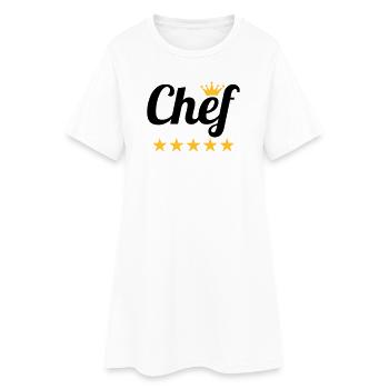 Chef - Robe T-shirt Femme - blanc - Devant