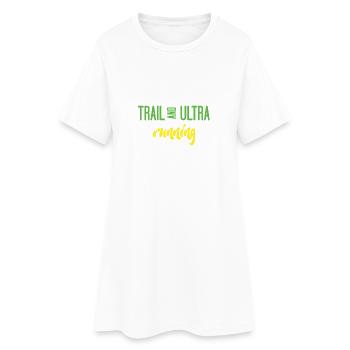 Trail Running et Ultra Running - Robe T-shirt Femme - blanc - Devant