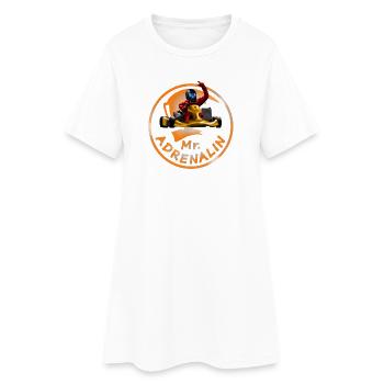 Karting Mr. Adrenalin - Robe T-shirt Femme - blanc - Devant