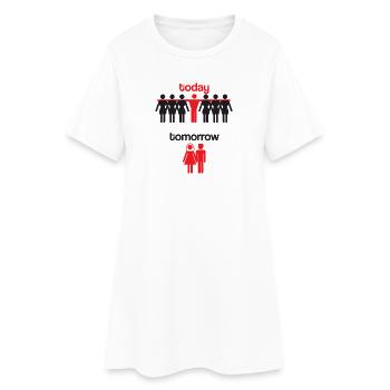 Enterrement de vie de célibataire fête de mariage drôle - Robe T-shirt Femme - blanc - Devant