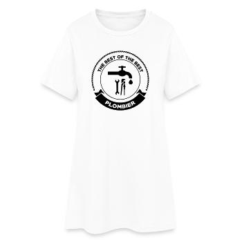 Plombier - Robe T-shirt Femme - blanc - Devant
