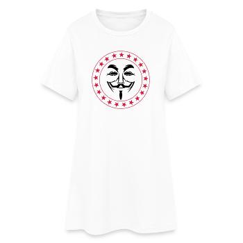 Anonymous - Robe T-shirt Femme - blanc - Devant