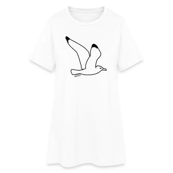 fliegende moewe vogel urlaub - Frauen T-Shirt-Kleid - Weiß - Vorne
