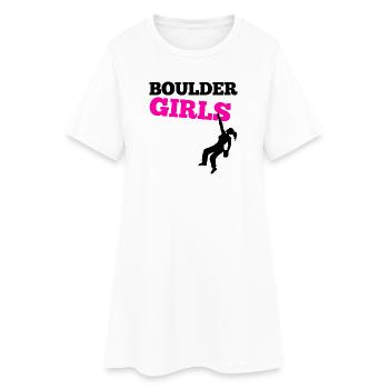 Bouldering Escalade Alpinisme Boulder Sports de montagne - Robe T-shirt Femme - blanc - Devant