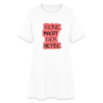 Aucun pouvoir de l’art du mot numérique incendiaire - Robe T-shirt Femme - blanc - Devant