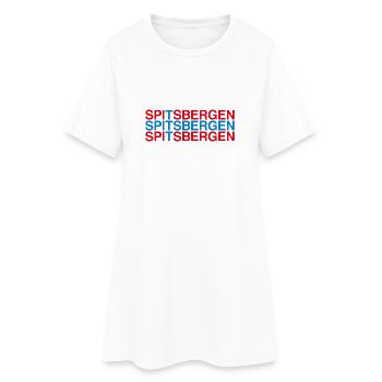 Spitzberg Drapeau norvégien - Norvège - Robe T-shirt Femme - blanc - Devant