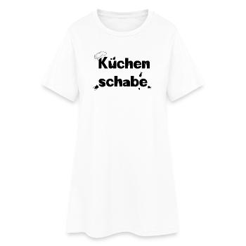 küchenschabe - Frauen T-Shirt-Kleid - Weiß - Vorne