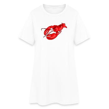 hummer speise koch - Frauen T-Shirt-Kleid - Weiß - Vorne