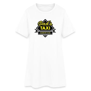 Dad's Taxi Service - Frauen T-Shirt-Kleid - Weiß - Vorne