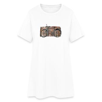 Bicycle - Women’s T-Shirt Dress - white - Front