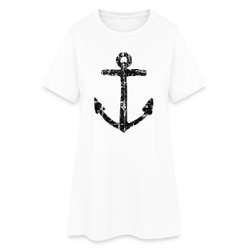 Anchor Sail Sailing Sailor - Women’s T-Shirt Dress - white - Front