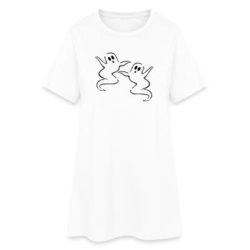 fantôme - Robe T-shirt Femme - blanc - Devant