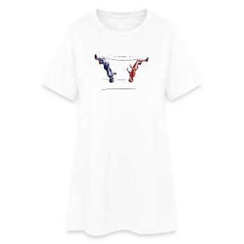 bodyflying - Women’s T-Shirt Dress - white - Front
