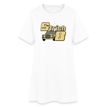 MB W115 W114 , Strich 8 , Oldtimer Kult (25) - Frauen T-Shirt-Kleid - Weiß - Vorne