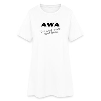 Der Schwabe drückt damit sein Erstaunen aus - Frauen T-Shirt-Kleid - Weiß - Vorne