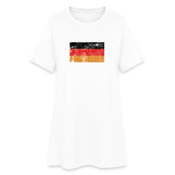 Drapeau Allemagne Drapeau Grunge Retro Vintage - Robe T-shirt Femme - blanc - Devant