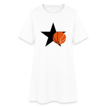 Basketball - Basket Ball - Game - Sport - Player - Frauen T-Shirt-Kleid - Weiß - Vorne