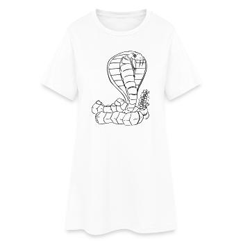 Cobra Vector - Robe T-shirt Femme - blanc - Devant