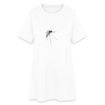 Illustration détaillée du moustique - Robe T-shirt Femme - blanc - Devant