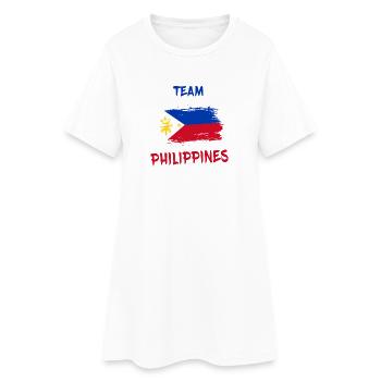 Equipe Philippines / Manille - Robe T-shirt Femme - blanc - Devant