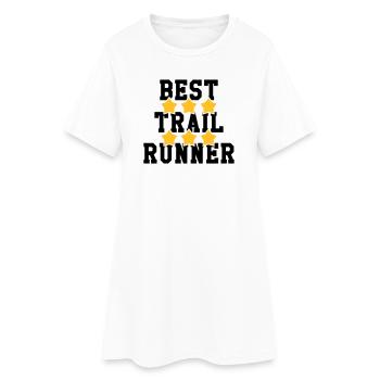 Course à Pied / Running / Jogging / Coureur - Robe T-shirt Femme - blanc - Devant