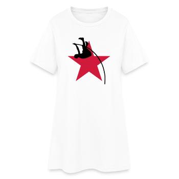 Saut à la Perche Sauteur Sport Sportif Athlète - Robe T-shirt Femme - blanc - Devant