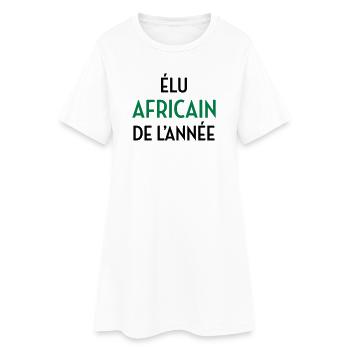 Africa / Africain / Afrique / Africain - Robe T-shirt Femme - blanc - Devant