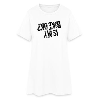 Is my bike ok - upside down? - Robe T-shirt Femme - blanc - Devant