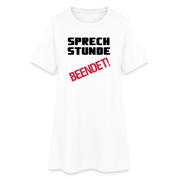 Sprechstunde beendet Medizin Spruch Geschenk - Frauen T-Shirt-Kleid - Weiß - Vorne