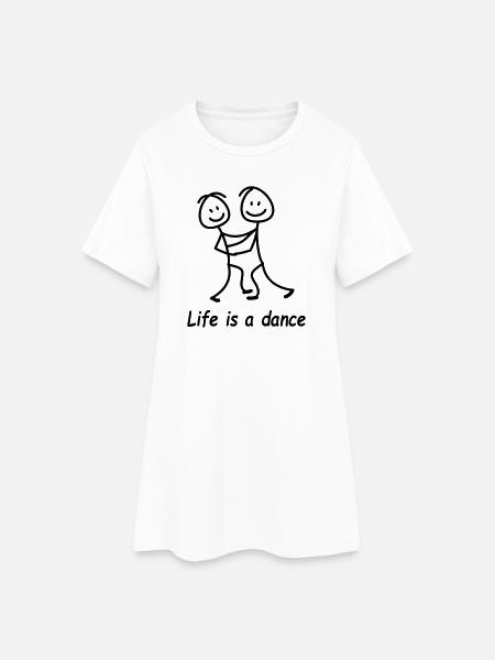 danse - Robe T-shirt Femme - blanc