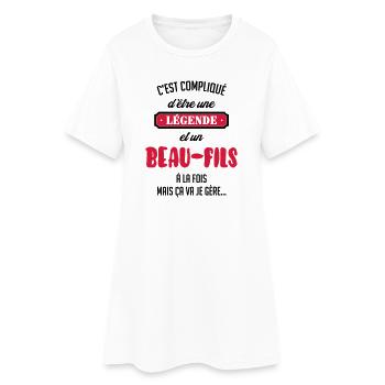 Beau Fils - Beau-Fils - Famille - Mariage - Tshirt - Women’s T-Shirt Dress - white - Front