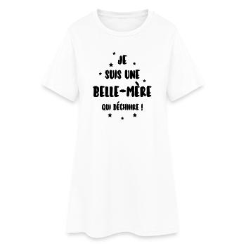 Belle-Mère - Belle Mere - Maman - Mariage - Bébé - Women’s T-Shirt Dress - white - Front
