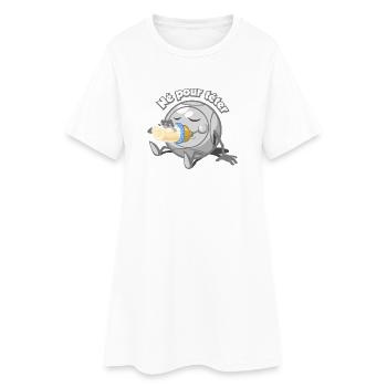 Né pour téter - Robe T-shirt Femme - blanc - Devant