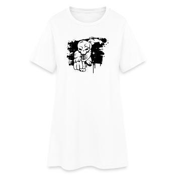Un graffiti de super-héros mort - Robe T-shirt Femme - blanc - Devant