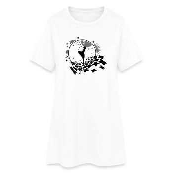 The Sterntal girls with stars - Women’s T-Shirt Dress - white - Front