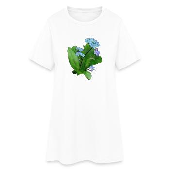 Vergissmeinicht - Robe T-shirt Femme - blanc - Devant