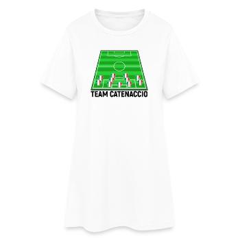 Italien Fussballteam Fussball Catenaccio Team Fan - Frauen T-Shirt-Kleid - Weiß - Vorne
