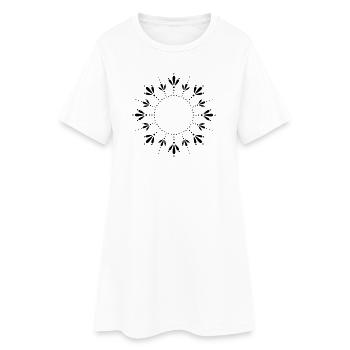 Soleil D’été Tournesol - Robe T-shirt Femme - blanc - Devant