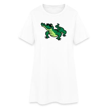 Cool Croc - Robe T-shirt Femme - blanc - Devant
