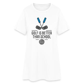 Golf - Frauen T-Shirt-Kleid - Weiß - Vorne