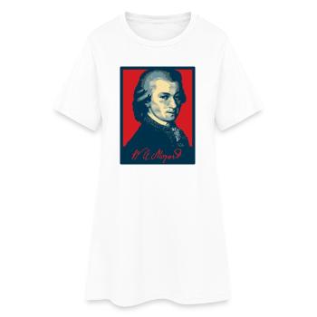 Wolfgang Amadeus Mozart - Robe T-shirt Femme - blanc - Devant