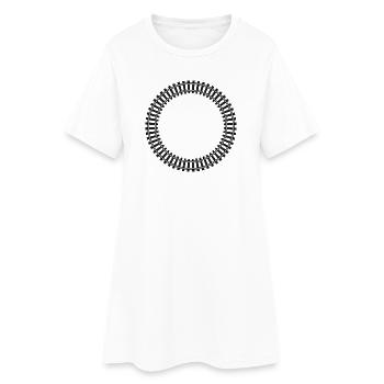Model Railway Frame Rail Network - Women’s T-Shirt Dress - white - Front