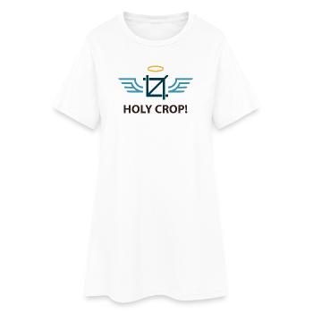 Holy Crop - Women’s T-Shirt Dress - white - Front
