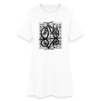 Minimalisme et contrôle – VTT semi-rigide - Robe T-shirt Femme - blanc - Devant