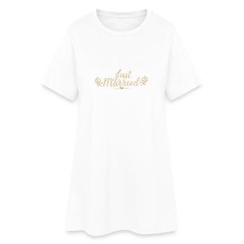 Femme mariée juste mariée cadeau cadeau marié - Robe T-shirt Femme - blanc - Devant