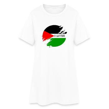 District de Palestine - Robe T-shirt Femme - blanc - Devant