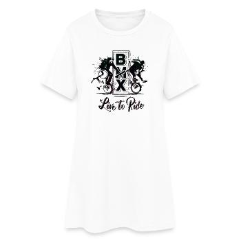 BMX - Live to Ride - Vélo BMX - BMX Freestyle - Robe T-shirt Femme - blanc - Devant