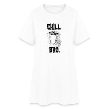 Chill Bro Nasenaffe Geschenk - Frauen T-Shirt-Kleid - Weiß - Vorne