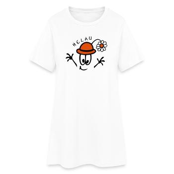 Carnaval Helau - Robe T-shirt Femme - blanc - Devant
