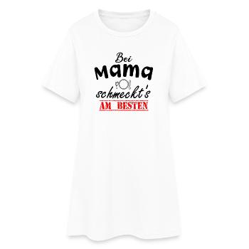It Tastes Best With Mom For The Best Cook In The - Women’s T-Shirt Dress - white - Front